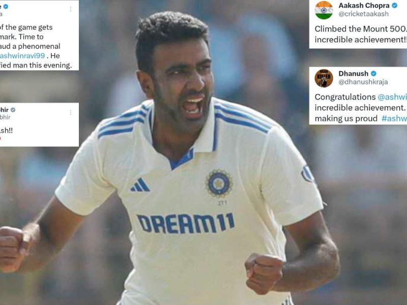 Twitter reacts to Ravichandran Ashwin 500 Test wickets