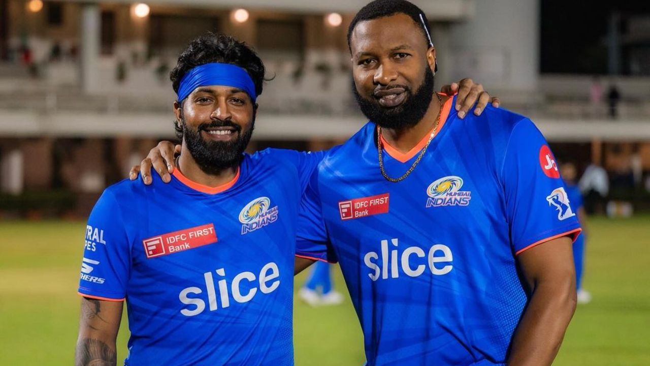 Hardik Pandya and Kieron Pollard