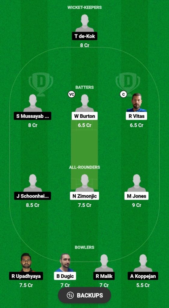 STG vs VOC Dream11 Prediction Fantasy Cricket Tips Dream11 Team European T10 Cricket Championship 