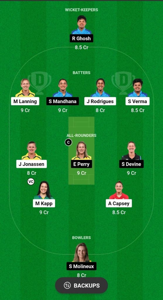 DEL-W vs BAN-W Dream11 Prediction Fantasy Cricket Tips Dream11 Team WPL 2024 