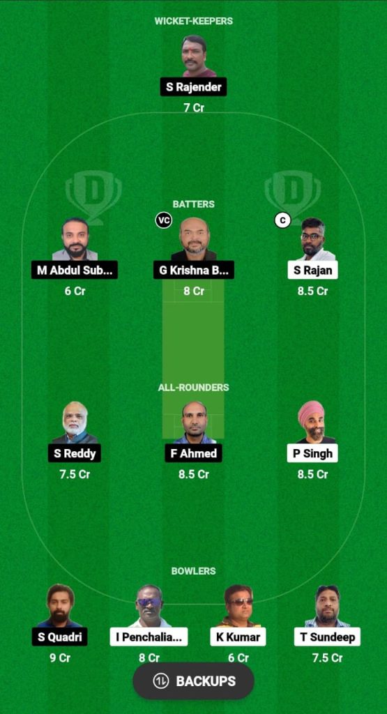 KKG vs NLL Dream11 Prediction Fantasy Cricket Tips Dream11 Team Hyderabad T10 League 