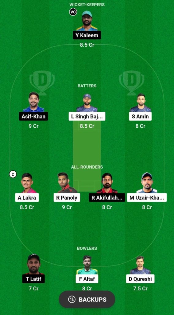 ZGS vs RPC Dream11 Prediction Fantasy Cricket Tips Dream11 Team Sharjah Ramadan T20 