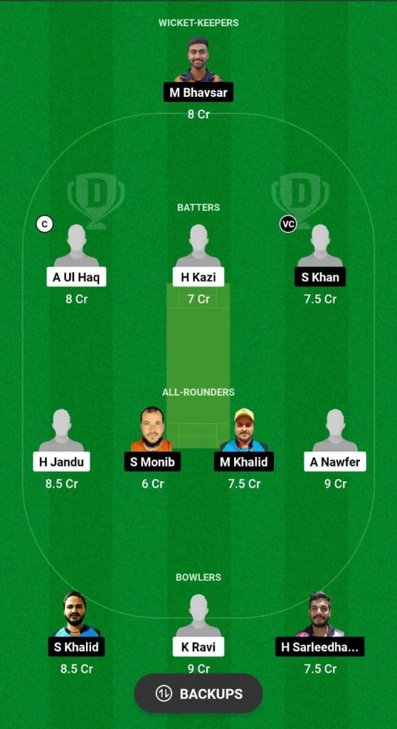 ALH vs ARS Dream11 Prediction Fantasy Cricket Tips Dream11 Team Kuwait Ramadan T10 Elite League 2024 