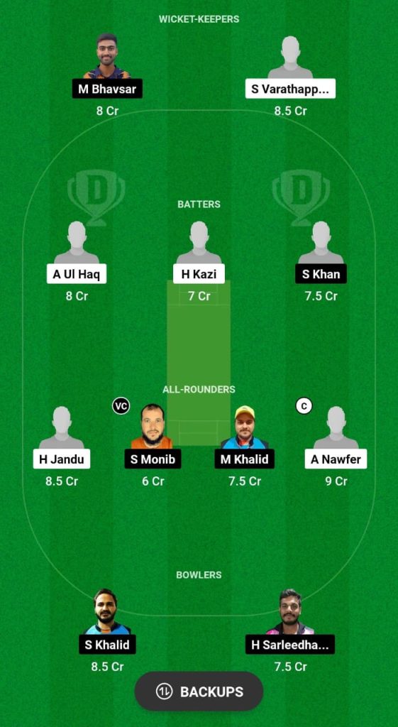 ALH vs ARS Dream11 Prediction Fantasy Cricket Tips Dream11 Team Kuwait Ramadan T10 Elite League 2024 