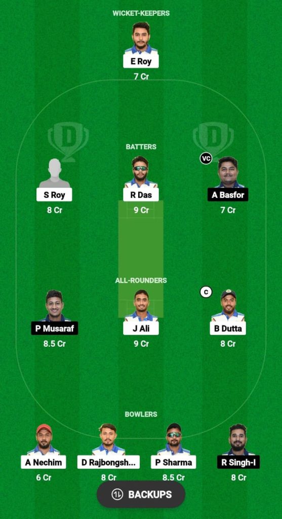 BCC vs NSC Dream11 Prediction Fantasy Cricket Tips Dream11 Team Guwahati Premier League T20 