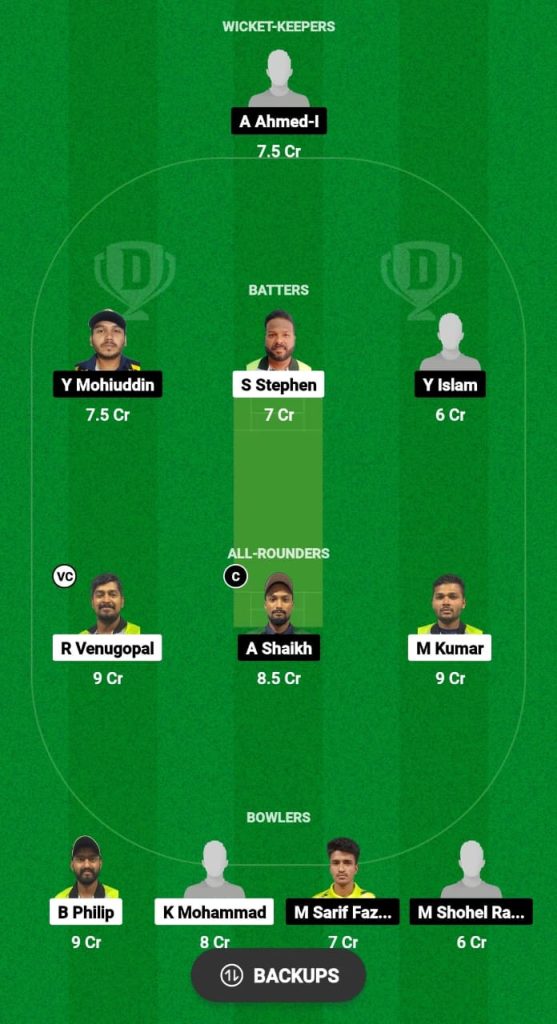 KRM vs KGC Dream11 Prediction Fantasy Cricket Tips Dream11 Team Kuwait Ramadan T10 Challengers Cup 2024 