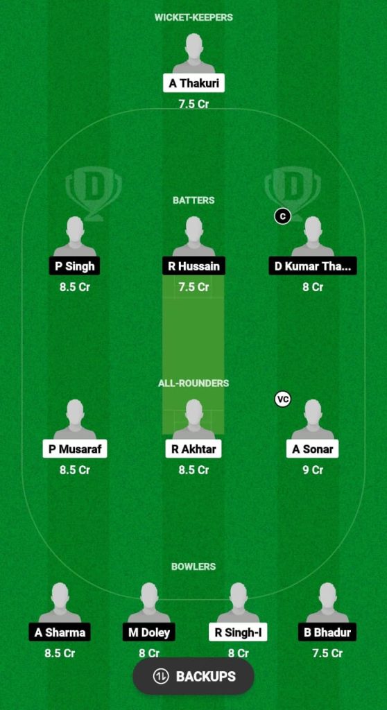 NSC vs SG Dream11 Prediction Fantasy Cricket Tips Dream11 Team Guwahati Premier League T20 