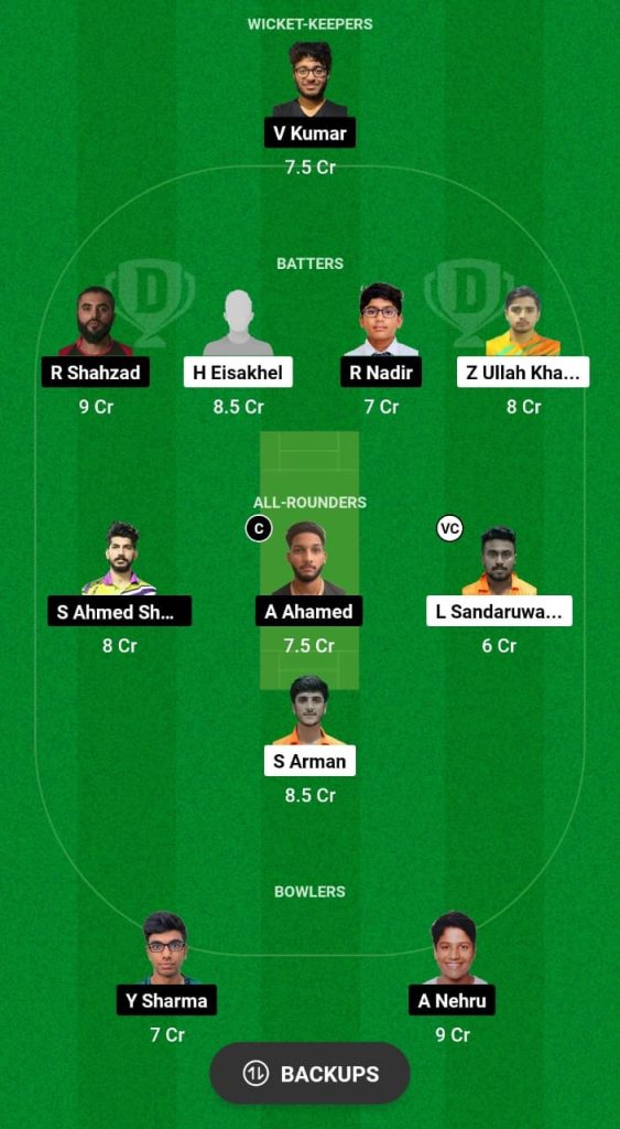 SVDJ vs DCS Dream11 Prediction Fantasy Cricket Tips Dream11 Team ICC Academy Ramadan I10