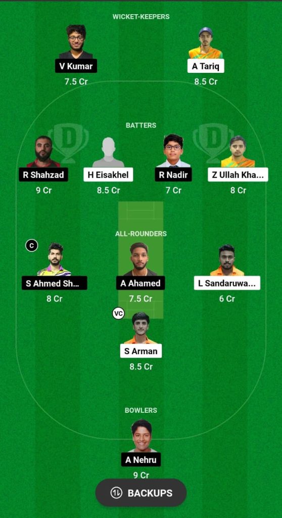 SVDJ vs DCS Dream11 Prediction Fantasy Cricket Tips Dream11 Team ICC Academy Ramadan I10