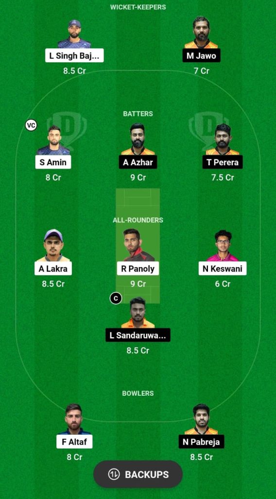 ZGS vs UKX Dream11 Prediction Fantasy Cricket Tips Dream11 Team Sharjah Ramadan T20 