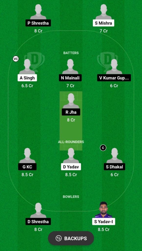 TLK vs BMX Dream11 Prediction Fantasy Cricket Tips Dream11 Team Indo-Nepal T20 Championship 