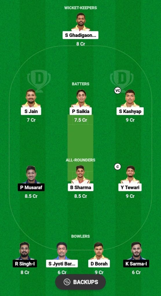 GTC vs NSC Dream11 Prediction Fantasy Cricket Tips Dream11 Team Guwahati Premier League T20 