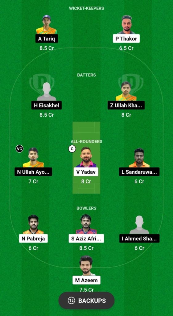 LR vs SVDJ Dream11 Prediction Fantasy Cricket Tips Dream11 Team ICC Academy Ramadan I10 