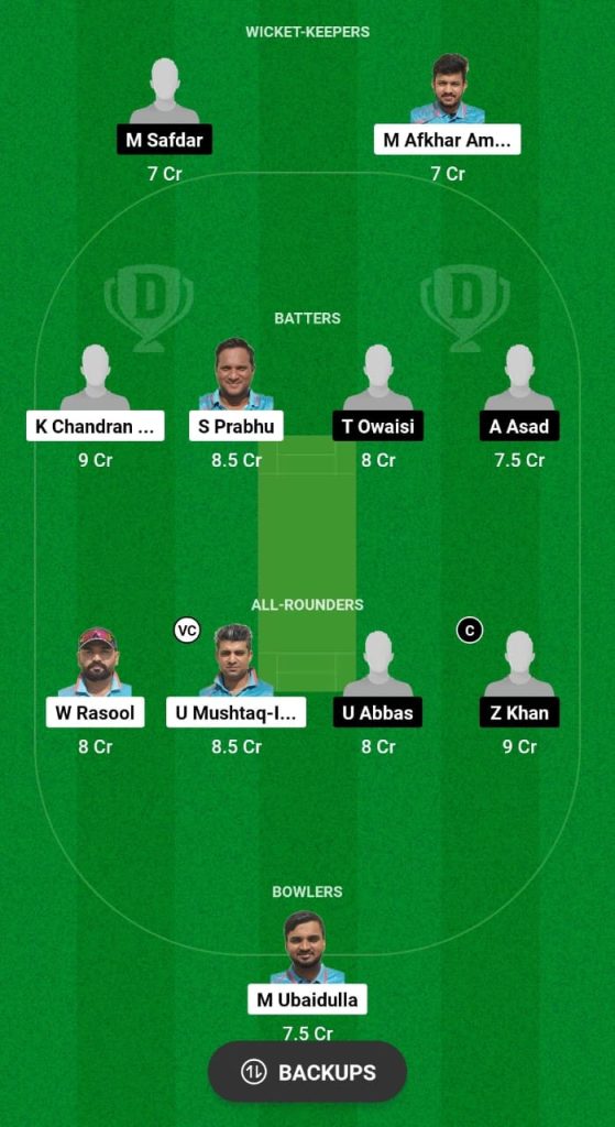 FES vs KHE Dream11 Prediction Fantasy Cricket Tips Dream11 Team Sharjah Ramadan T20 