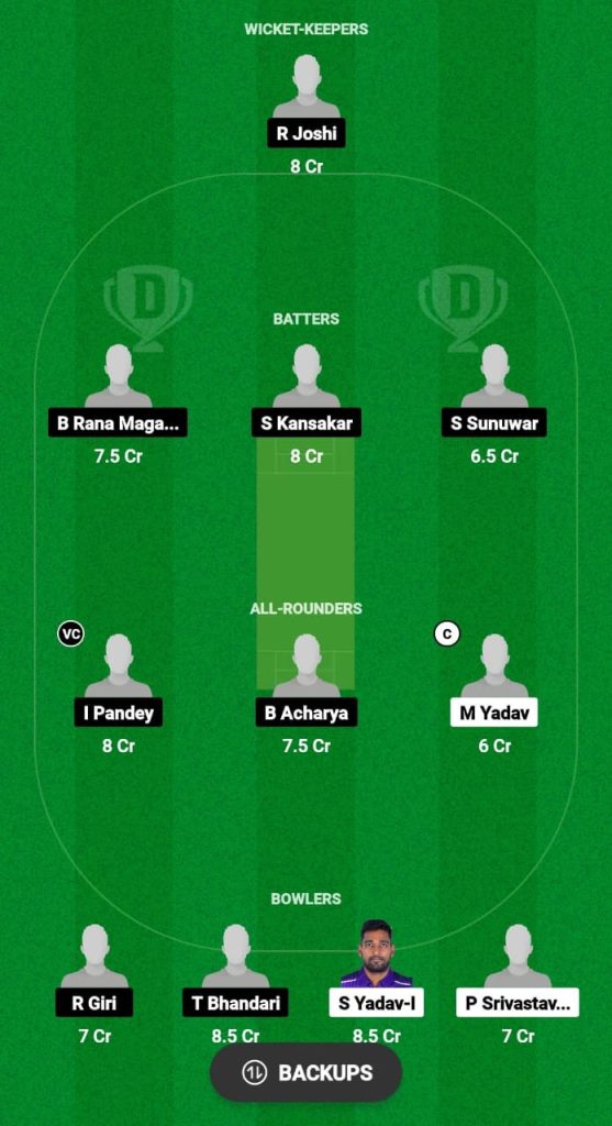 TLK vs BGP Dream11 Prediction Fantasy Cricket Tips Dream11 Team Indo-Nepal T20 Championship 2024 