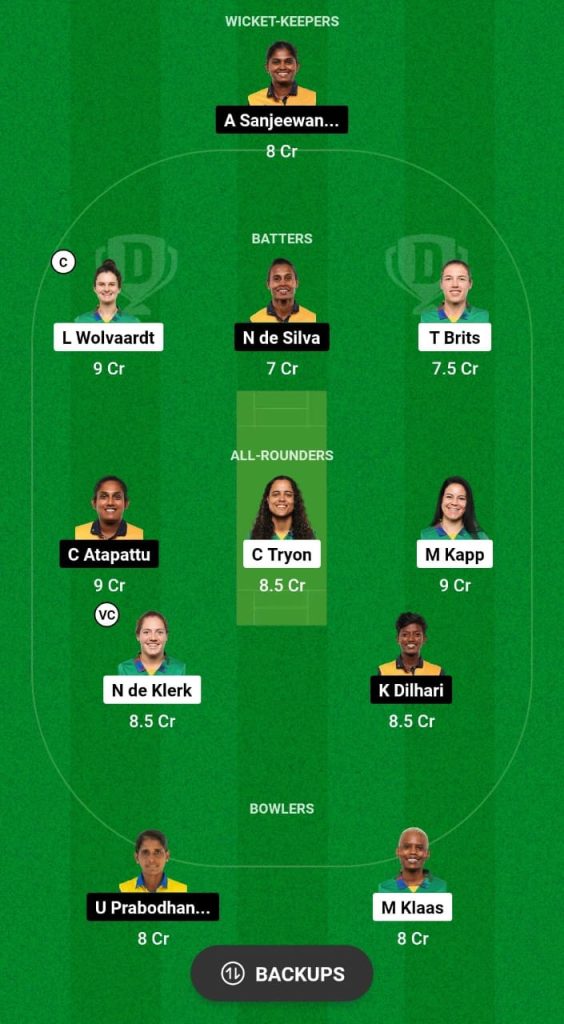 SA-W vs BD-W Dream11 Prediction Fantasy Cricket Tips Dream11 Team Sri Lanka Women Tour of Sri Lanka Women Tour of South Africa 