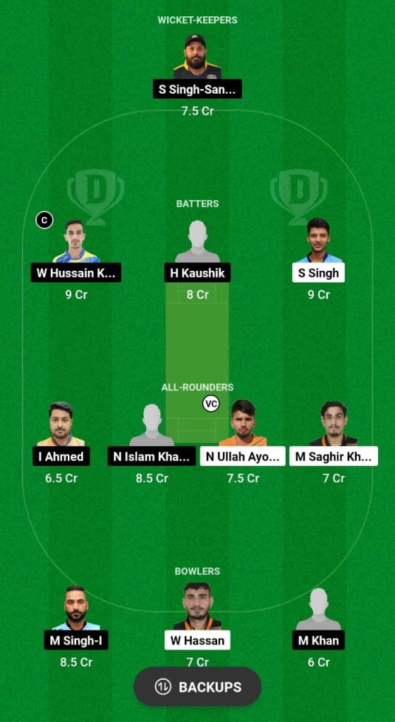 DT vs SVDJ Dream11 Prediction Fantasy Cricket Tips Dream11 Team ICC Academy Ramadan I10