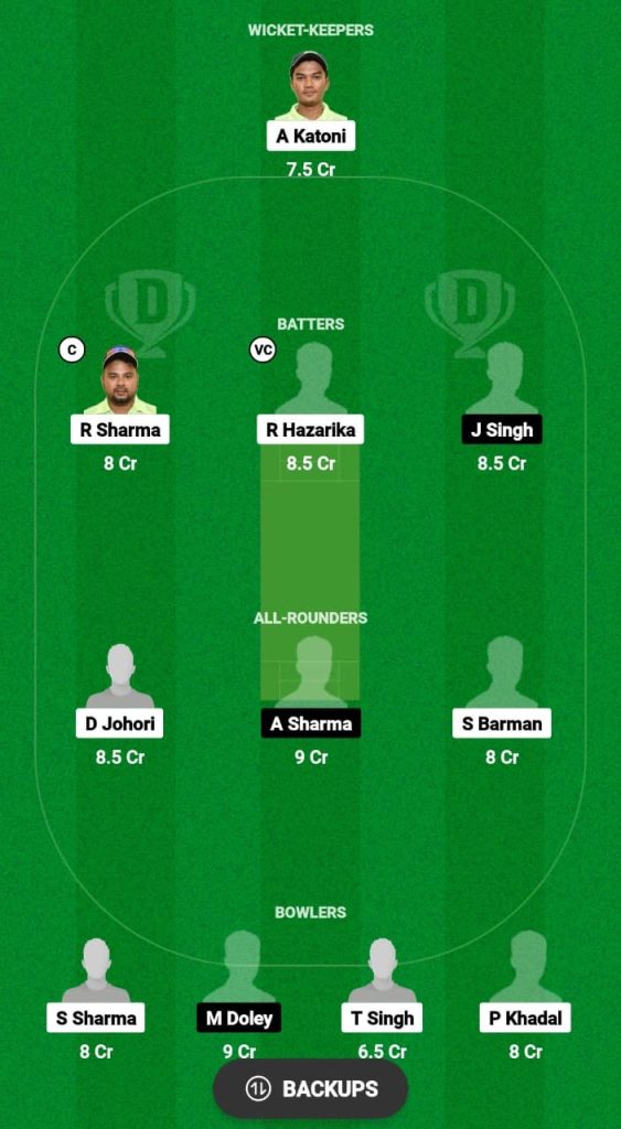 CCC vs SG Dream11 Prediction Fantasy Cricket Tips Dream11 Team Guwahati Premier League T20 