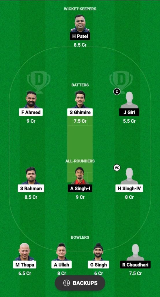 GOR vs LSG Dream11 Prediction Fantasy Cricket Tips Dream11 Team ECS Portugal T10