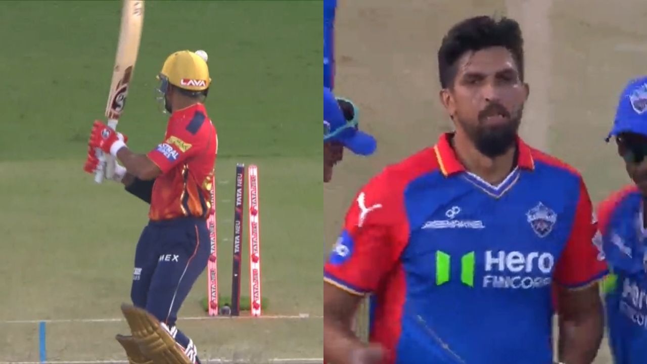 Ishant Sharma castles Shikhar Dhawan