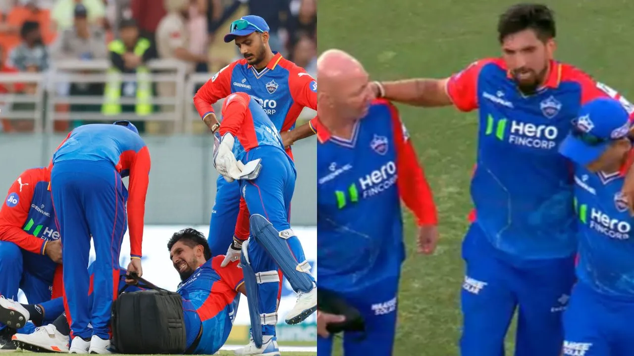 Ishant Sharma taken off the field after getting injured