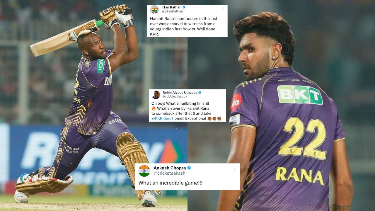 “Nerves of steel” – Twitter reacts as Harshit Rana, Andre Russell star in KKR’s thrilling win vs SRH