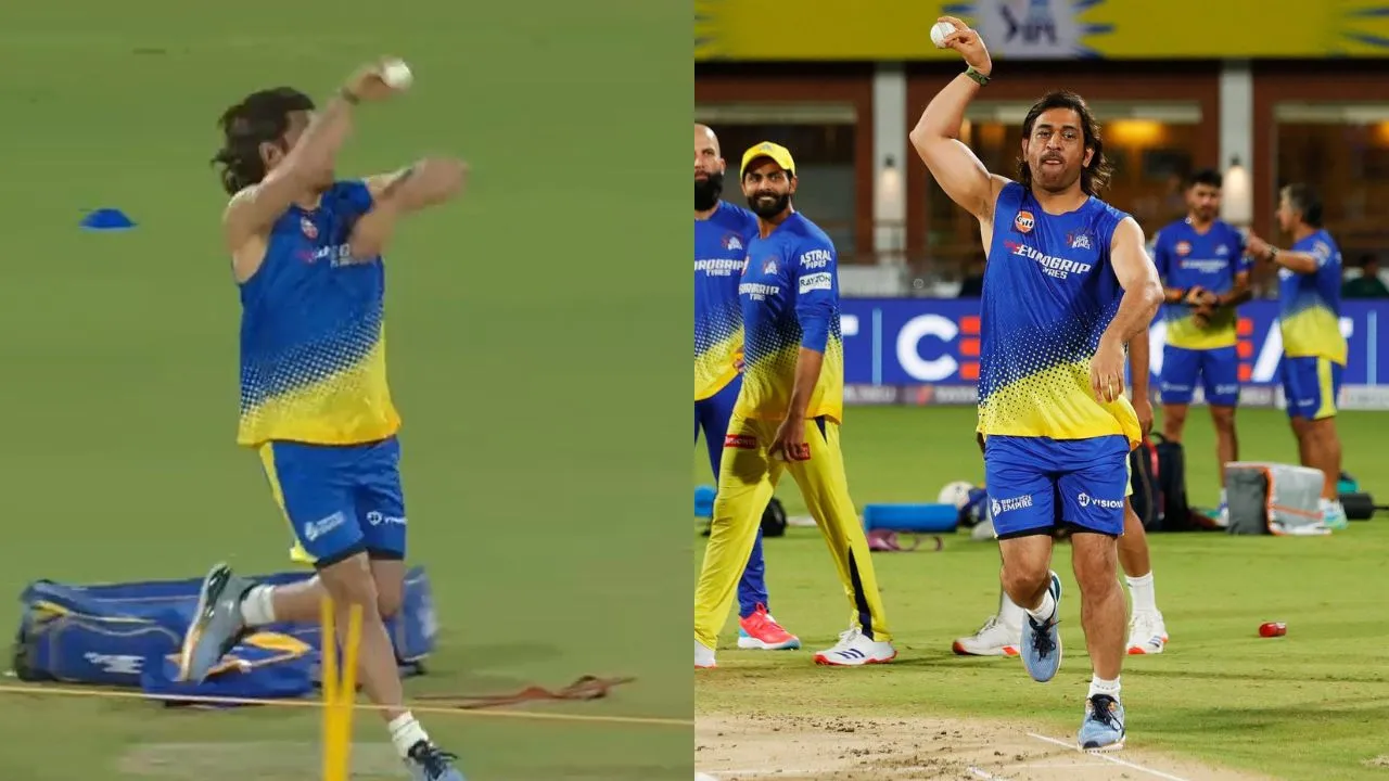 MS Dhoni bowling in IPL 2024