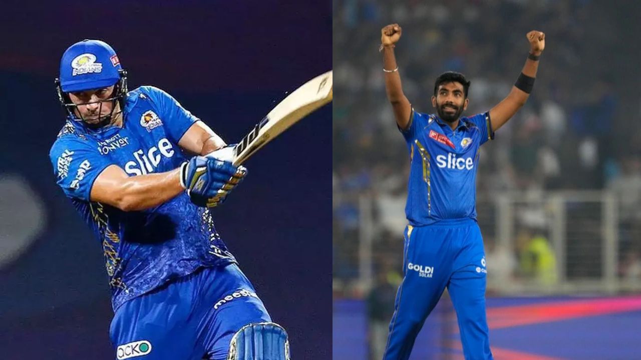 Tim David and Jasprit Bumrah