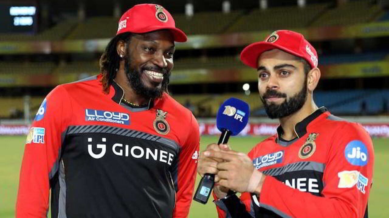 Virat Kohli and Chris Gayle