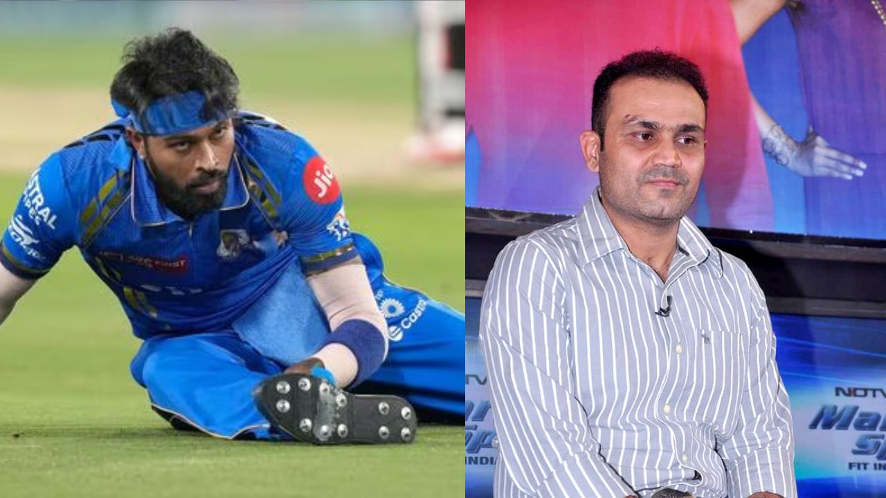 Hardik Pandya and Virender Sehwag