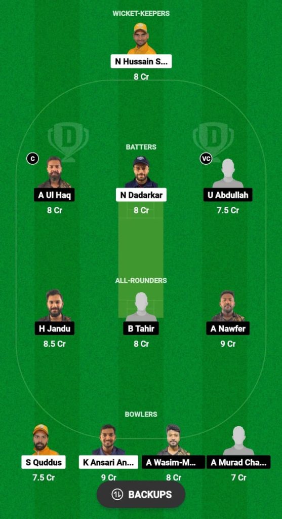 NCMI vs ALH Dream11 Prediction Fantasy Cricket Tips Dream11 Team Kuwait Ramadan T10 Elite League 2024 