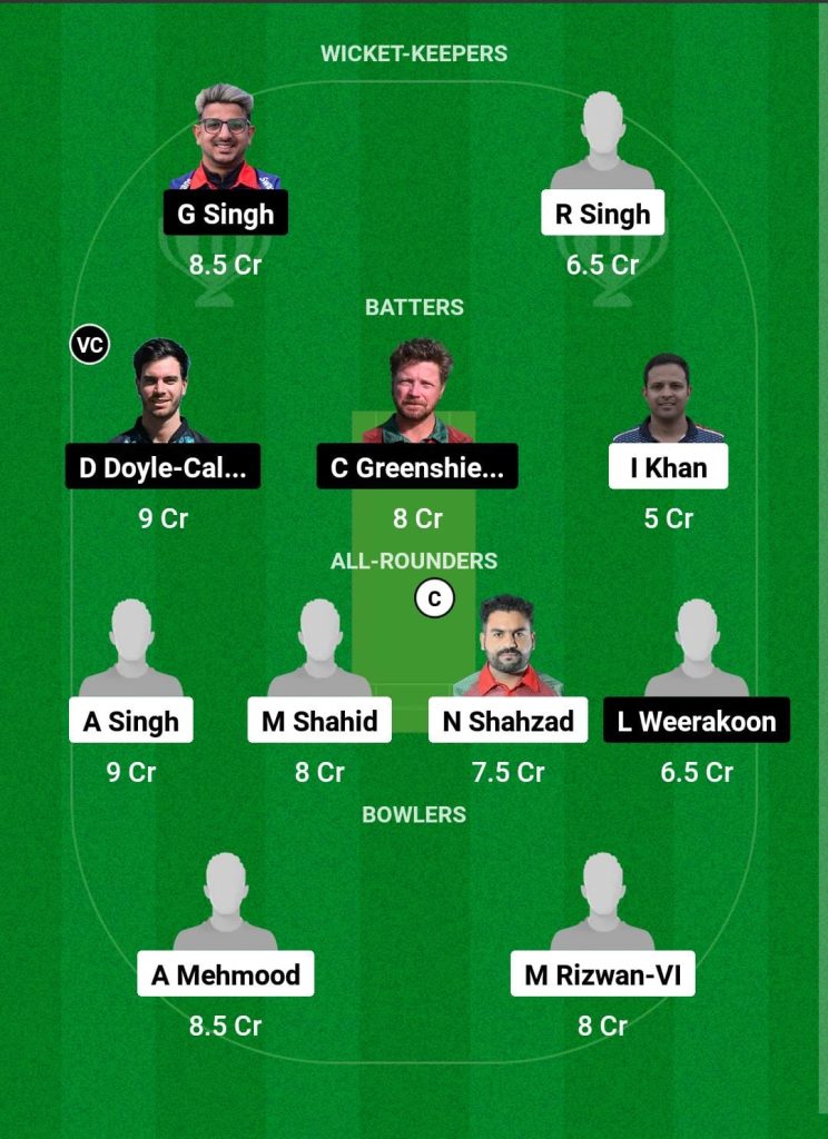 MAL vs OEI Dream11 Prediction Fantasy Cricket Tips Dream11 Team ECS Portugal T10 2024 