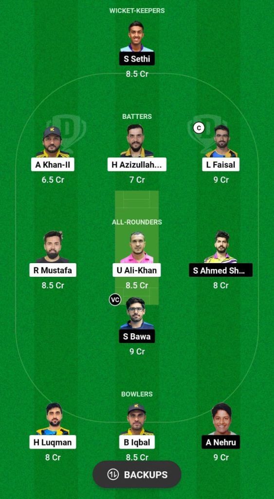 KWN vs DCS Dream11 Prediction Fantasy Cricket Tips Dream11 Team ICC Academy Ramadan I10 