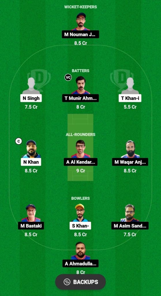 SUS vs KTN Dream11 Prediction Fantasy Cricket Tips Dream11 Team Kuwait Ramadan T10 Challengers Cup 