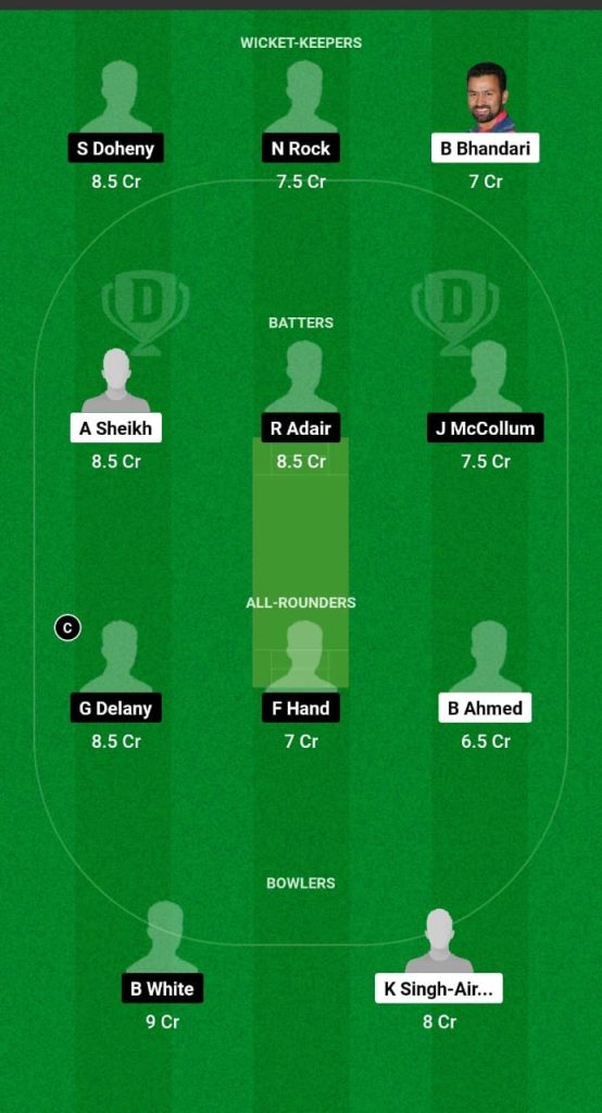 NEP-A vs IR-A Dream11 Prediction Fantasy Cricket Tips Dream11 Team Ireland Wolves Tour of Nepal 